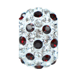 1871 | Sparklies&reg; - White w/ Siam Red Polka Dots