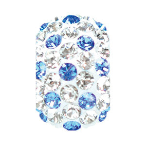 1879 | Sparklies&reg; - White w/ Sapphire Blue Polka Dots