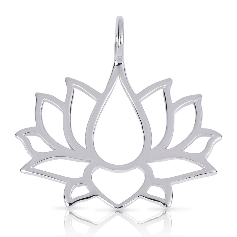 8086 | Sterling Silver Pendant – Lotus Flower