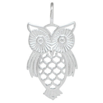 8032 | Sterling Silver Pendant - Owl