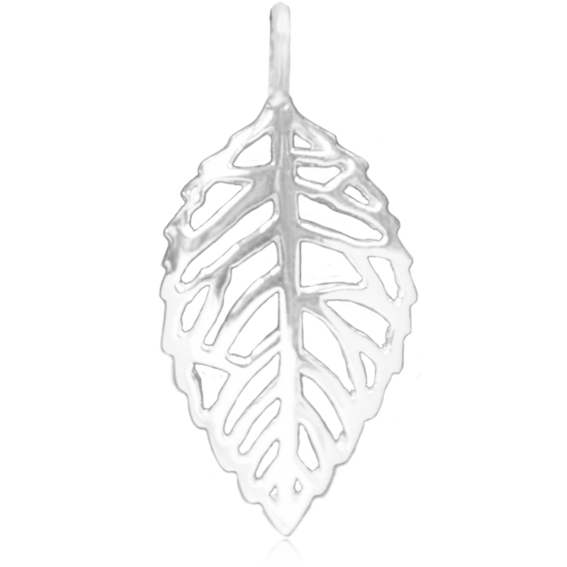 8068 | Sterling Silver Pendant – Leaf