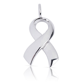 8010 | Sterling Silver Pendant - Support Ribbon