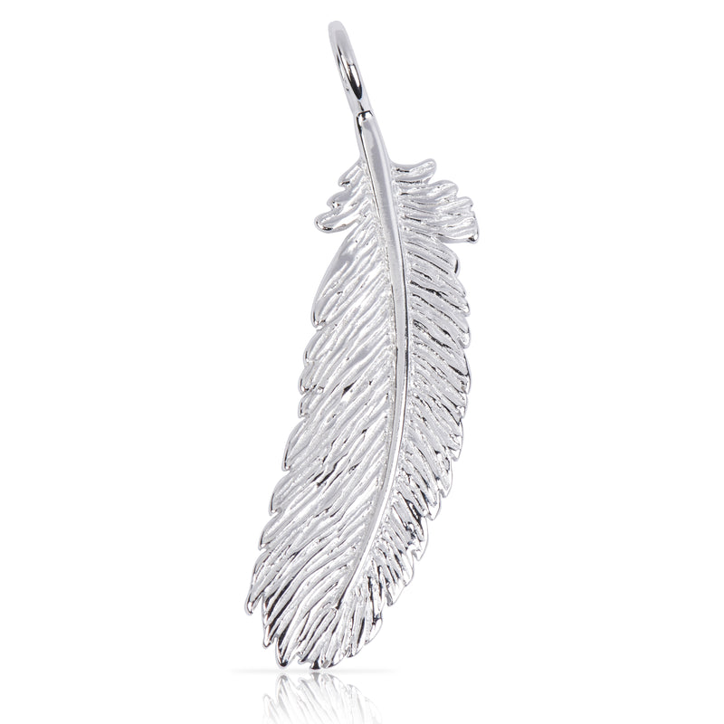 8060 | Sterling Silver Pendant - Feather
