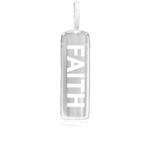 8WB-FAITH | Sterling Silver Pendant – Word Bar FAITH