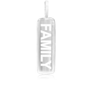 8WB-FAMILY| Sterling Silver Pendant – Word Bar FAMILY