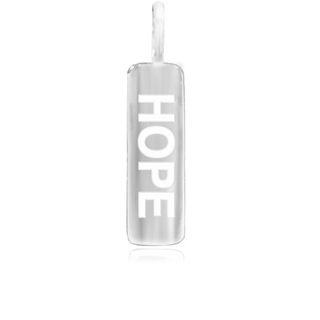 8WB-HOPE | Sterling Silver Pendant – Word Bar HOPE