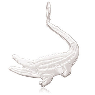 8051 | Sterling Silver Pendant - Alligator